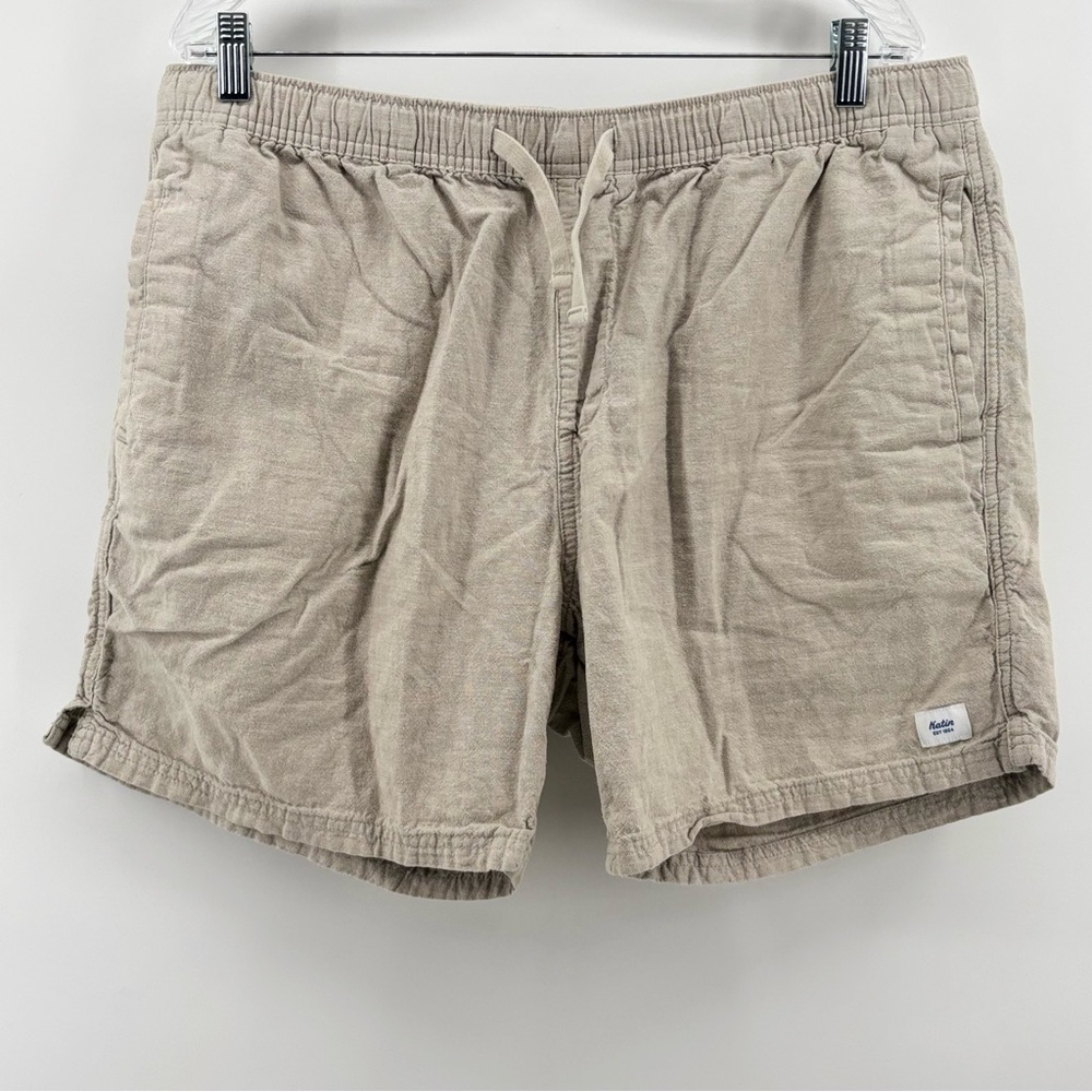 Katin Womens Beige Khaki Rover Drawstring‎ Shorts Size XL